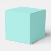 Aangepaste blauw gekleurde Monogram Favor Boxes Bedankdoosjes (Achterkant)