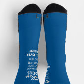 Aangepaste BLAUW over de Sokken van de Sportsport  (Top)