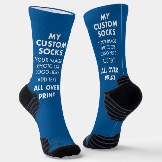 Aangepaste BLAUW over de Sokken van de Sportsport