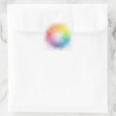 Aangepaste Blauw Paars Groen Roze Rood Geel Blanco Vierkante Sticker (Tas)