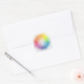 Aangepaste Blauw Paars Groen Roze Rood Geel Blanco Vierkante Sticker (Envelop)