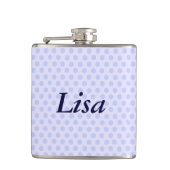 Aangepaste blauw-poolpuntsflesje heupfles (Voorkant)