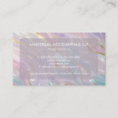 Aangepaste Blauw Roze Gouden Glitter Professioneel Visitekaartje (Achterkant)