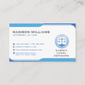 Aangepaste blauw-wit wet Kantoor Visitekaartje (Voorkant)