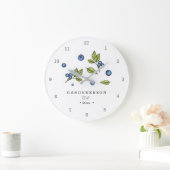 Aangepaste blauwbes grote klok (Huis)