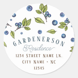 Aangepaste blauwbes Klassieke ronde sticker