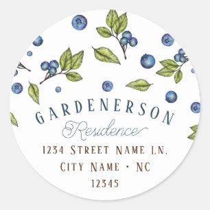 Aangepaste blauwbes Klassieke ronde sticker