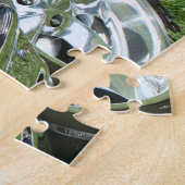 Aangepaste blauwe 1957 Chevy-auto Legpuzzel (Zijkant)