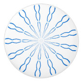 Aangepaste blauwe Abstracte knop (Voorkant)