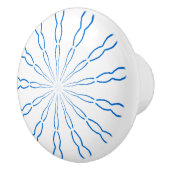 Aangepaste blauwe Abstracte knop (Rechts)