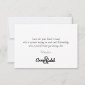 Aangepaste blauwe anemoon en eucalyptus bedankkaart (Achterkant)