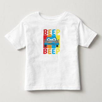 Aangepaste blauwe auto-pieper Toddler T-Shirt