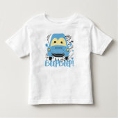 Aangepaste blauwe auto-pieper Toddler T-Shirt (Voorkant)