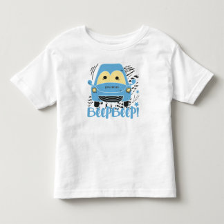 Aangepaste blauwe auto-pieper Toddler T-Shirt