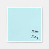 Aangepaste Blauwe baby showers servetten voor jong (Voorkant)