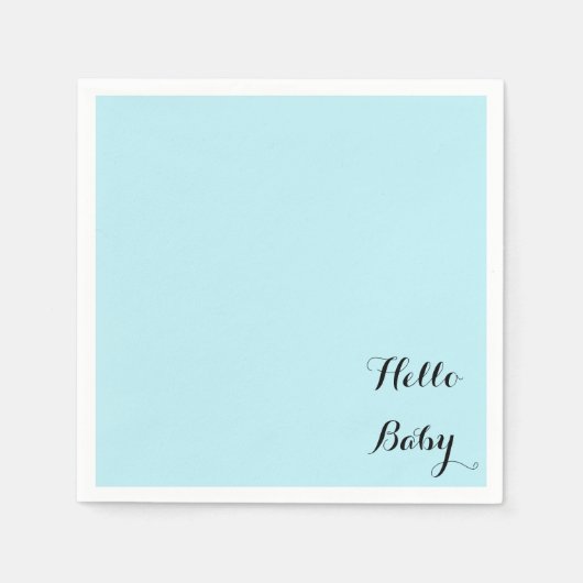 Aangepaste Blauwe baby showers servetten voor jong (Voorkant)