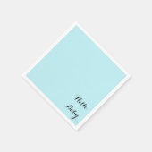 Aangepaste Blauwe baby showers servetten voor jong (Hoek)