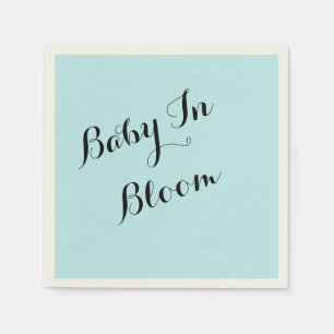 Aangepaste Blauwe baby showers servetten voor jong