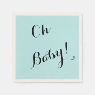 Aangepaste Blauwe baby showers servetten voor jong