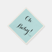 Aangepaste Blauwe baby showers servetten voor jong (Hoek)