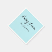 Aangepaste Blauwe baby showers servetten voor jong (Hoek)