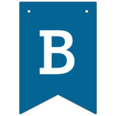 Aangepaste blauwe bannervlaggen voor Baby shower m Vlaggetjes (Derde vlag)