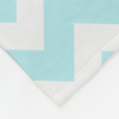 Aangepaste blauwe beugel fleece deken (Hoek)