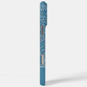 Aangepaste Blauwe Bloemen iPhone / iPad case (Achterkant / Rechts)