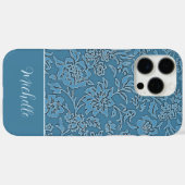 Aangepaste Blauwe Bloemen iPhone / iPad case (Achterkant (horizontaal))