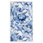 Aangepaste Blauwe Bloemige Bruidsmeisje Pioen Bota Klein Cadeauzakje (Achterkant)