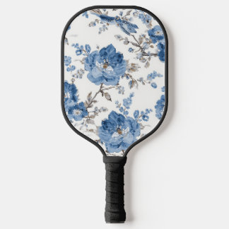 Aangepaste blauwe bloemrijke pickleball-paddle pickleball paddle