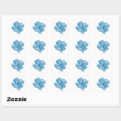 Aangepaste Blauwe BLUE CRYSTAL SKYFALL Craft Stick Vierkante Sticker (Vel)