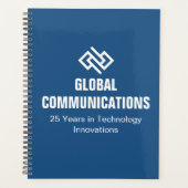 Aangepaste Blauwe Cyber Technologie Zakelijk 2027 Planner (Voorkant)