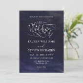 Aangepaste Blauwe Donkere Nacht Hemel Wolken sterr Kaart (Staand voorkant)