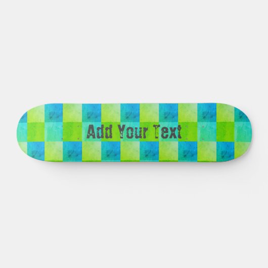 Aangepaste blauwe en groene bijtende kool persoonlijk skateboard (Horizontaal)