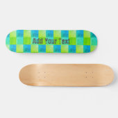 Aangepaste blauwe en groene bijtende kool persoonlijk skateboard (Horizontaal)