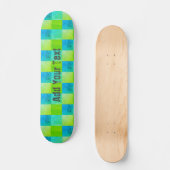 Aangepaste blauwe en groene bijtende kool persoonlijk skateboard (Voorkant)