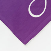 Aangepaste blauwe en paarse ombre fleece deken (Hoek)