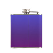 Aangepaste blauwe en paarse ombre heupfles (Achterkant)