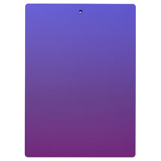 Aangepaste blauwe en paarse ombre klembord (Achterkant)