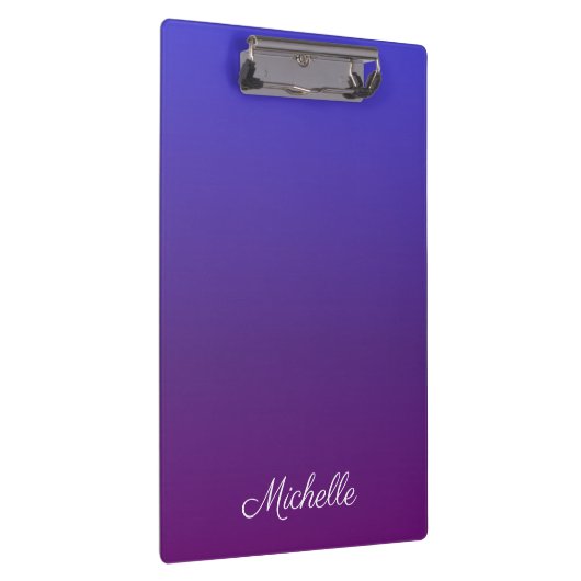 Aangepaste blauwe en paarse ombre klembord (Rechts)