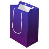 Aangepaste blauwe en paarse ombre medium cadeauzakje (Voorkant Gekanteld)