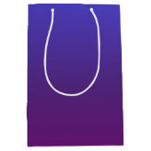 Aangepaste blauwe en paarse ombre medium cadeauzakje (Voorkant)