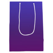 Aangepaste blauwe en paarse ombre medium cadeauzakje (Achterkant)