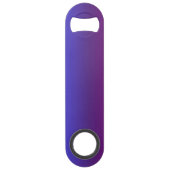 Aangepaste blauwe en paarse ombre speed flessenopener (Achterkant)