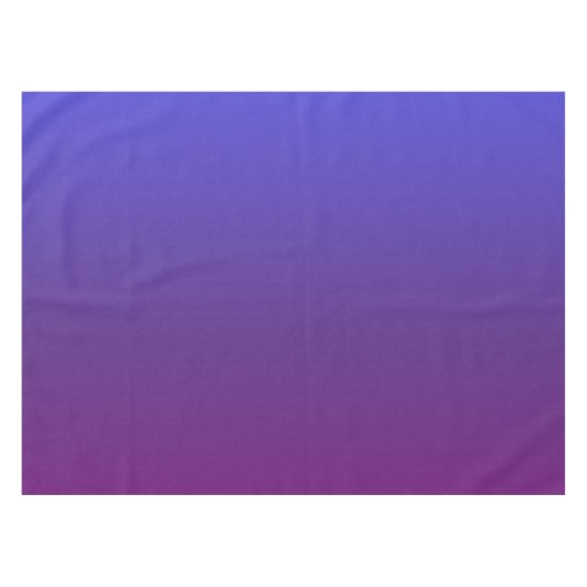 Aangepaste blauwe en paarse ombre tafelkleed (Voorkant (Horizontaal))