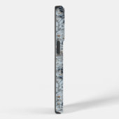 Aangepaste Blauwe en Rode Geborduurde Bloemen met  Case-Mate iPhone Case (Achterkant / Rechts)