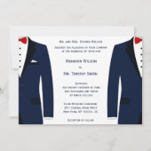 Aangepaste blauwe en witte bruinbruidjes kaart (Voorkant)