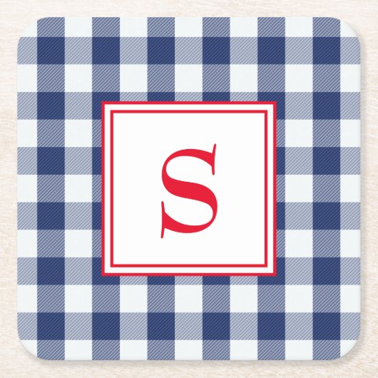 Aangepaste blauwe en witte buffelplaat kartonnen onderzetters (Voorkant)