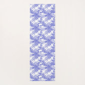 Aangepaste blauwe en witte bultrug walvis yogamat (Achterkant)